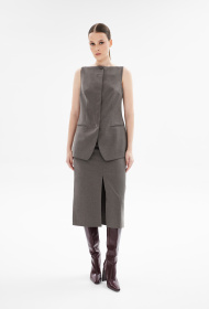 Жилет 7166 коричневый (XS)